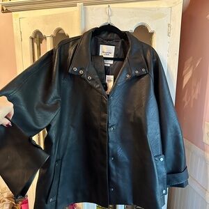 Abercrombie & Fitch Black Leather Jacket